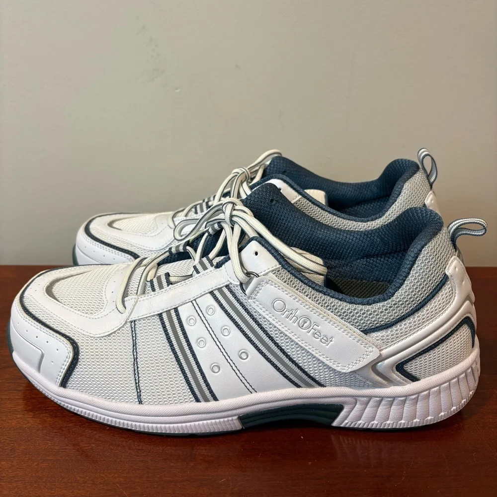 New Orthofeet Men’s Monterey Bay Comfort Walking Sneakers Shoes Size 11.5 XWide